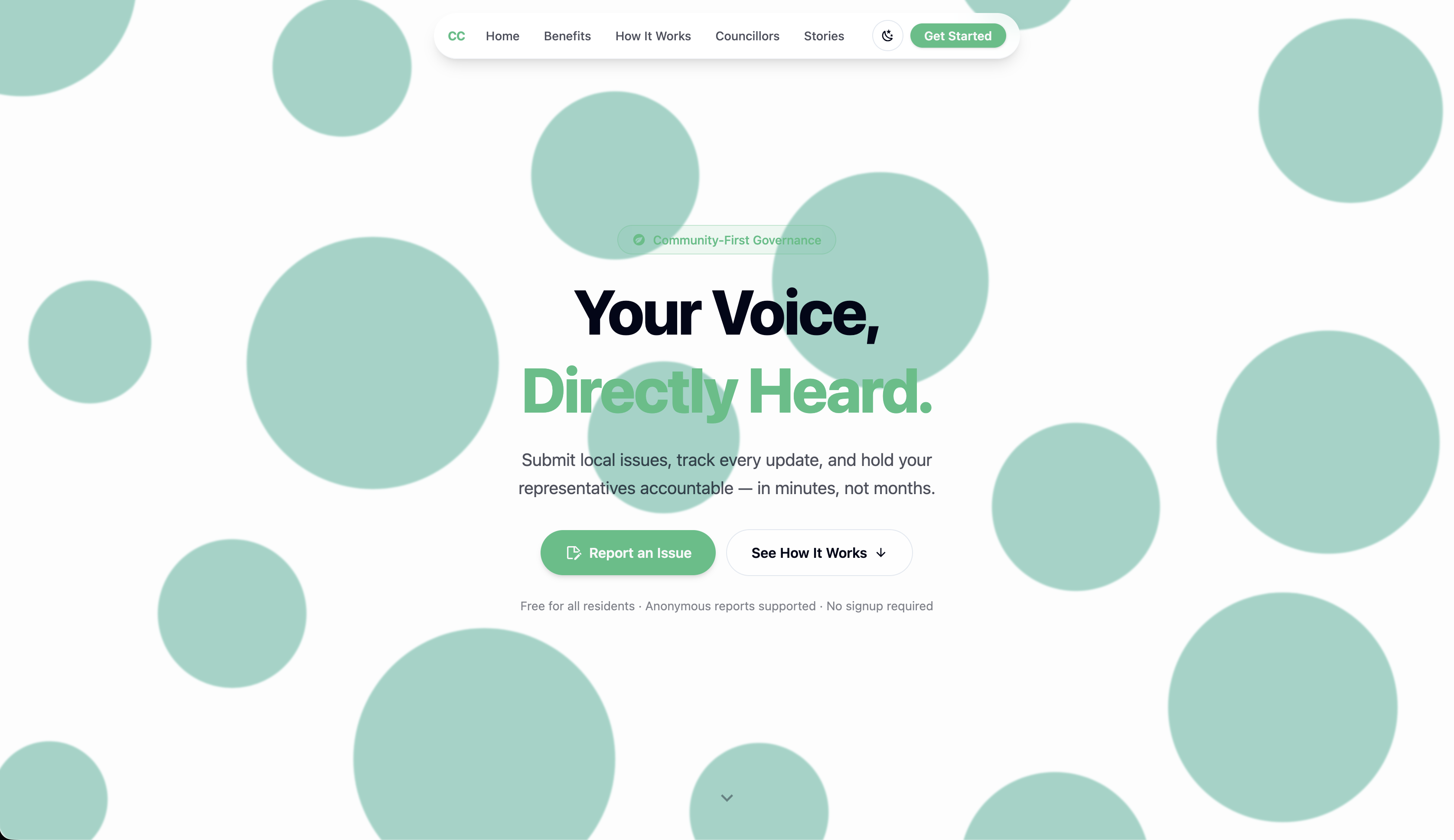 Councillor's Connect — project screenshot